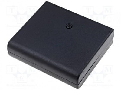 Кутия ABS-19/B Кутия: универсален; X:60mm; Y:68mm; Z:20mm; ABS; черен; 1 винт